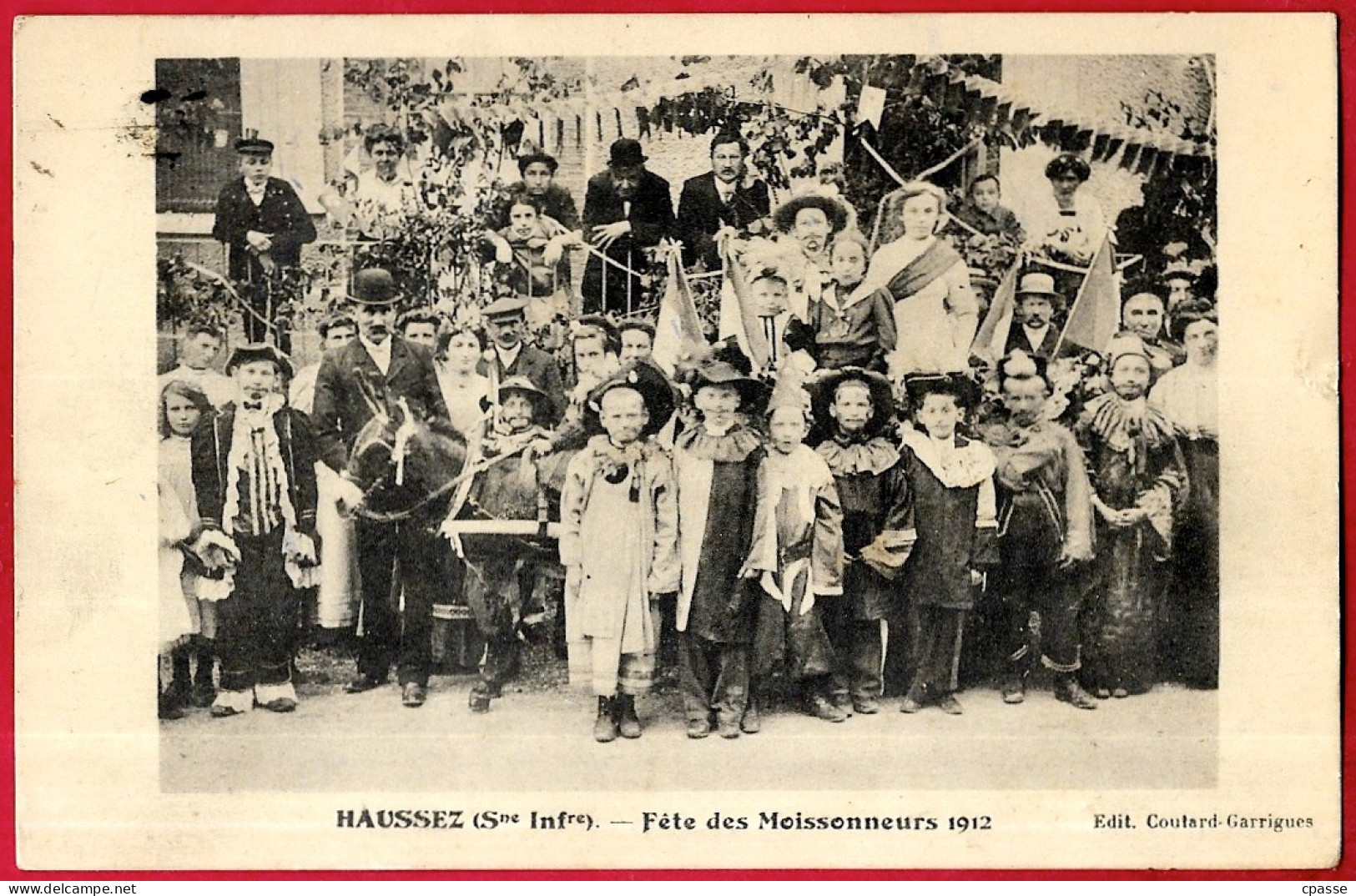 CPA 76 HAUSSEZ - FÊTE Des MOISSONNEURS 1912 (Enfants Déguisés) * Normandie - Other & Unclassified