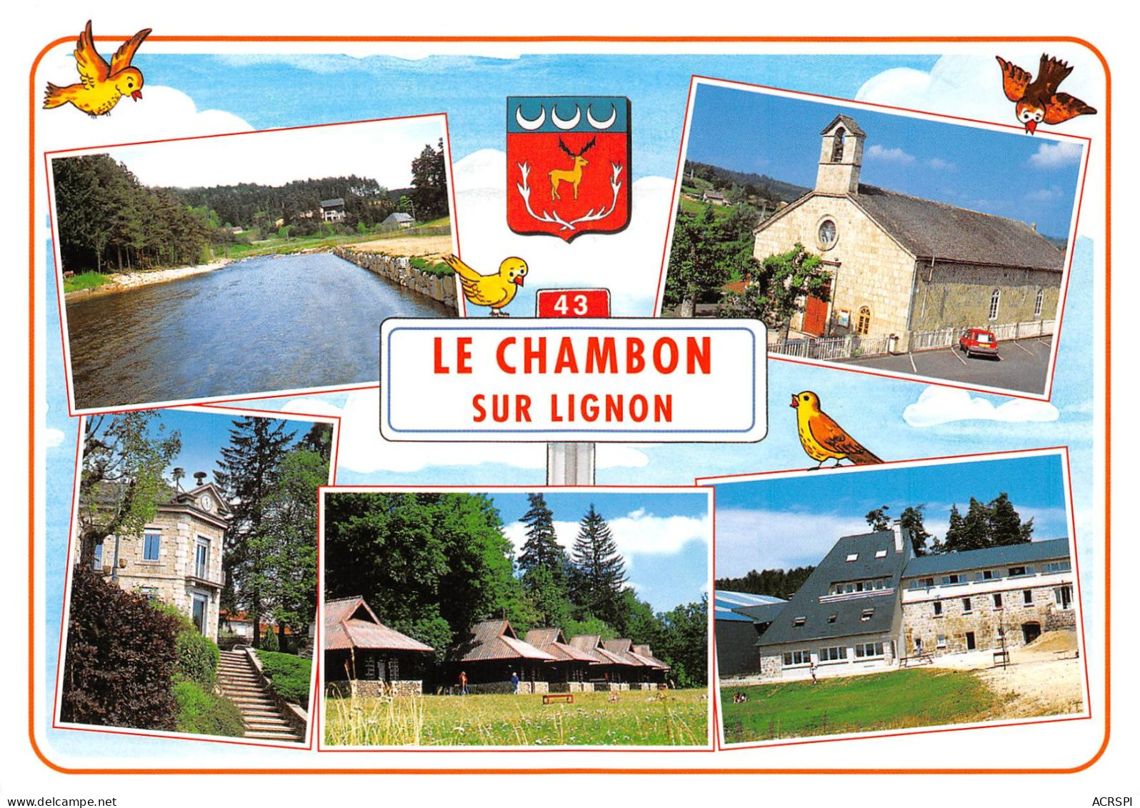 43  Le Chambon-sur-Lignon Blason (Scan R/V) N°   32   \PB1121 - Le Chambon-sur-Lignon