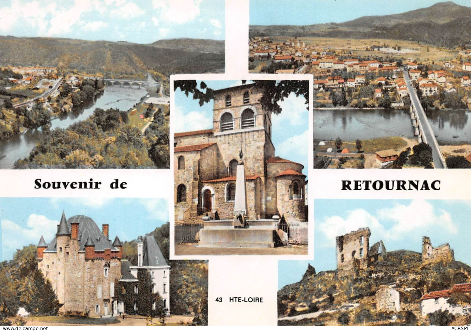 43 RETOURNAC Souvenir        (Scan R/V) N°   3   \PB1121 - Retournac