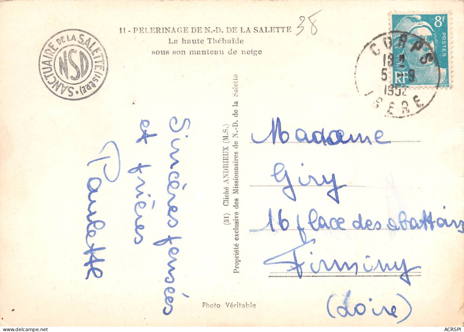 Lot De 35 Cartes Du Sanctuaire De ND De La Salette-Fallavaux                 (Scan R/V) N°  1  \PB1126 Boite - Grenoble