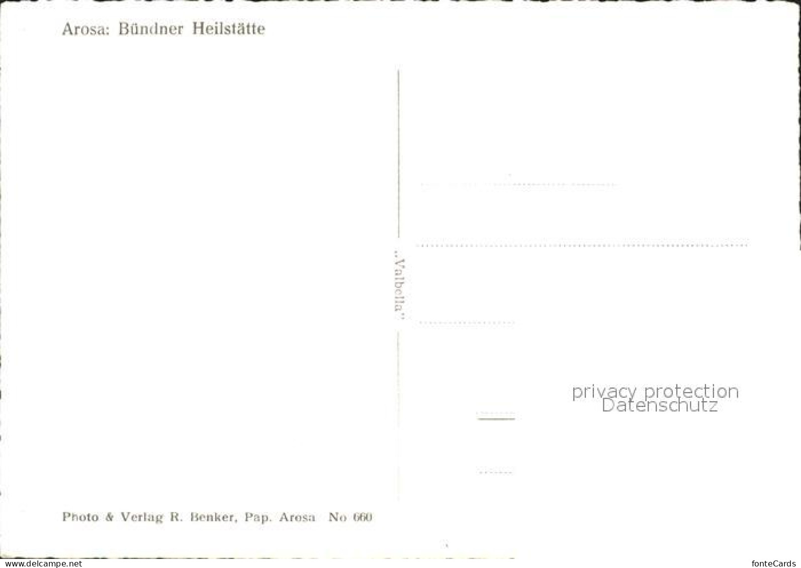 11637856 Arosa GR Buendner Heilstaette Arosa GR - Sonstige & Ohne Zuordnung