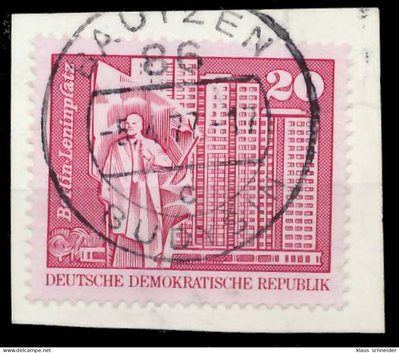 DDR DS AUFBAU IN DER Nr 1820 Gestempelt Briefstück X3F3ABE - Used Stamps