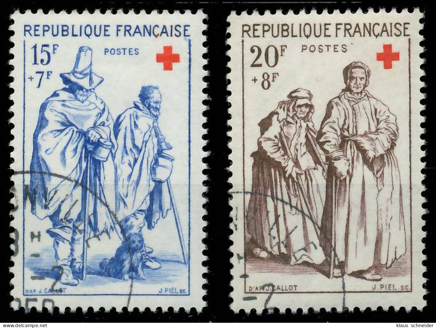 FRANKREICH 1957 Nr 1175-1176 Gestempelt X3F4106 - Used Stamps
