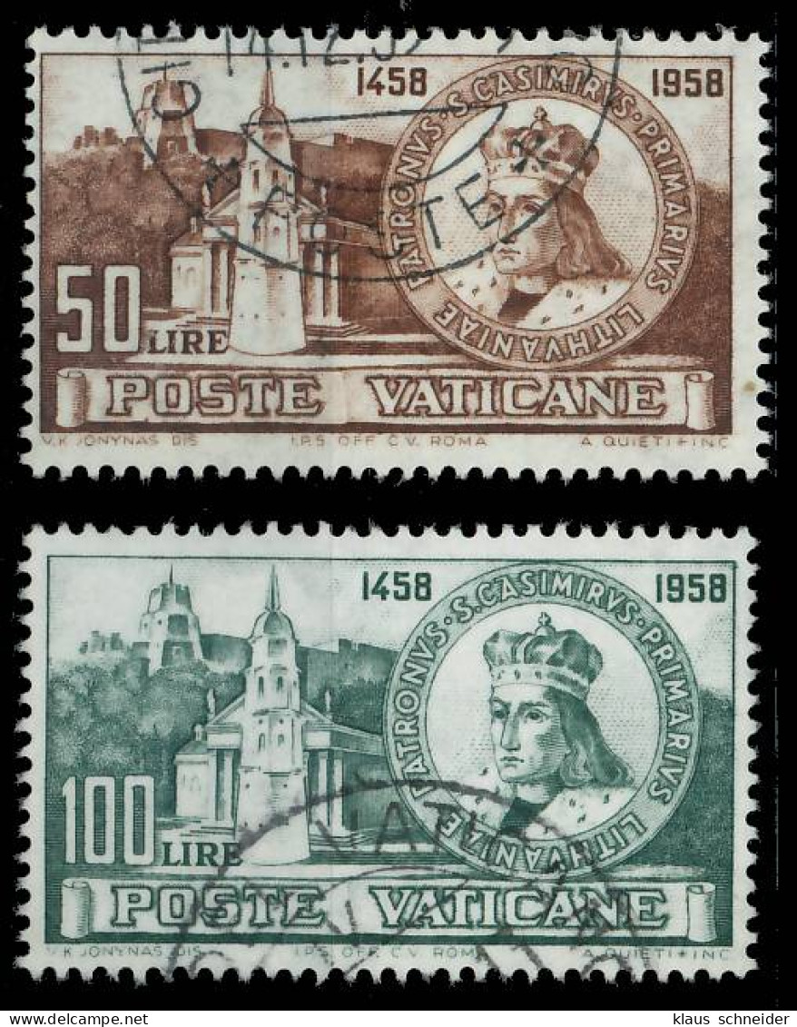 VATIKAN 1959 Nr 330-331 Gestempelt X40148A - Used Stamps