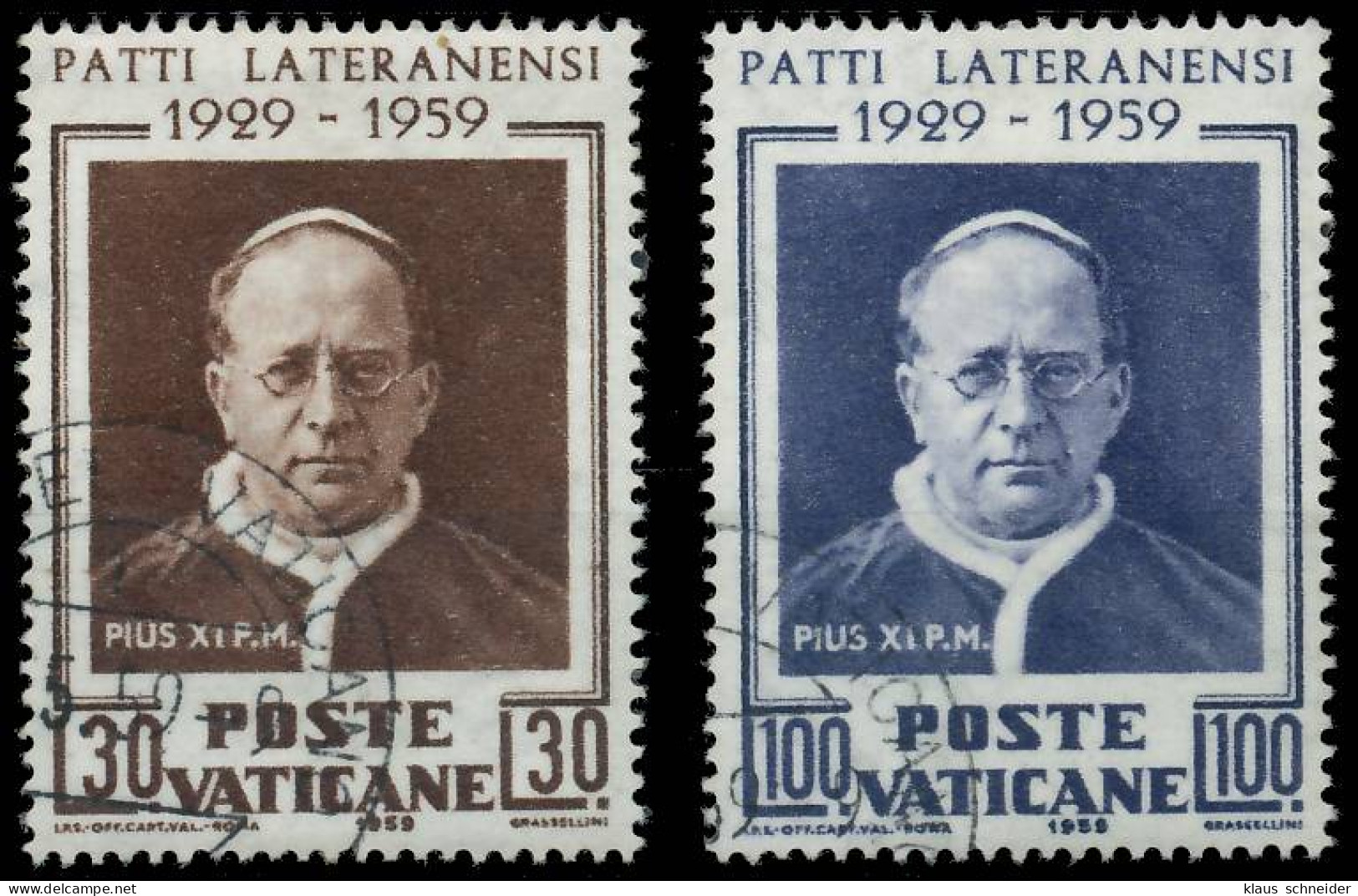 VATIKAN 1959 Nr 313-314 Gestempelt X4015BE - Used Stamps