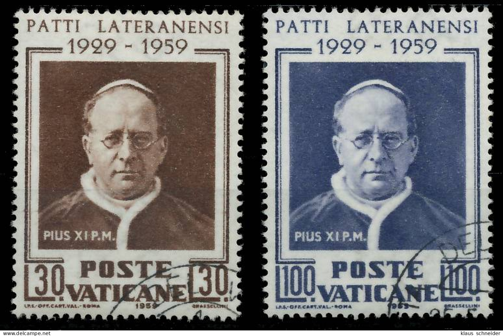 VATIKAN 1959 Nr 313-314 Gestempelt X4015C2 - Oblitérés