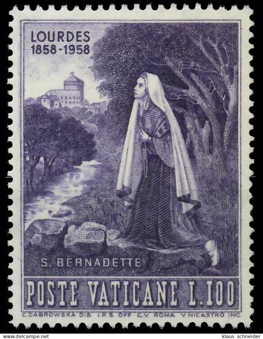 VATIKAN 1958 Nr 287 Postfrisch SF6A19A - Unused Stamps