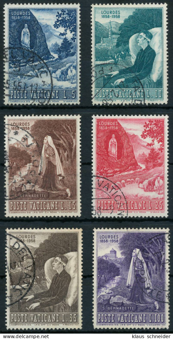 VATIKAN 1958 Nr 282-287 Gestempelt X401716 - Used Stamps