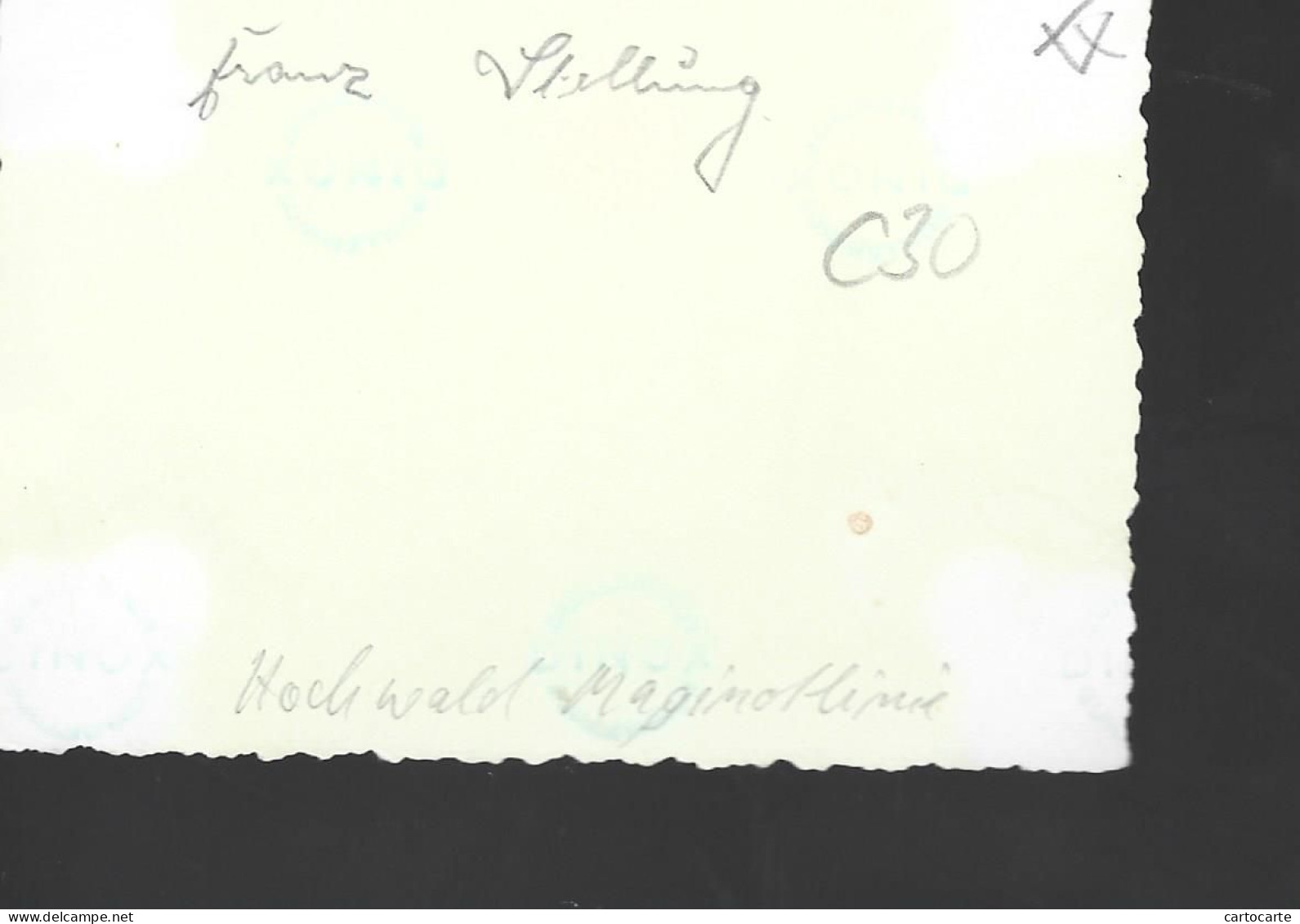 57 473 0524 WW2 WK2 MOSELLE HOCHWALD LIGNE MAGINOT  DESTRUCTIONS OFFICIER FRANCAIS    1940 - Guerre, Militaire