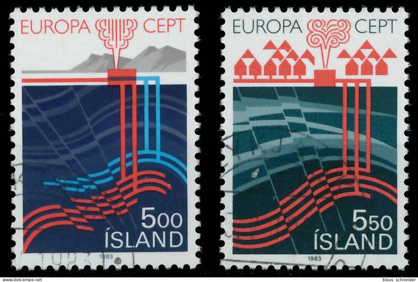 ISLAND 1983 Nr 598-599 Gestempelt X5B9036 - Used Stamps