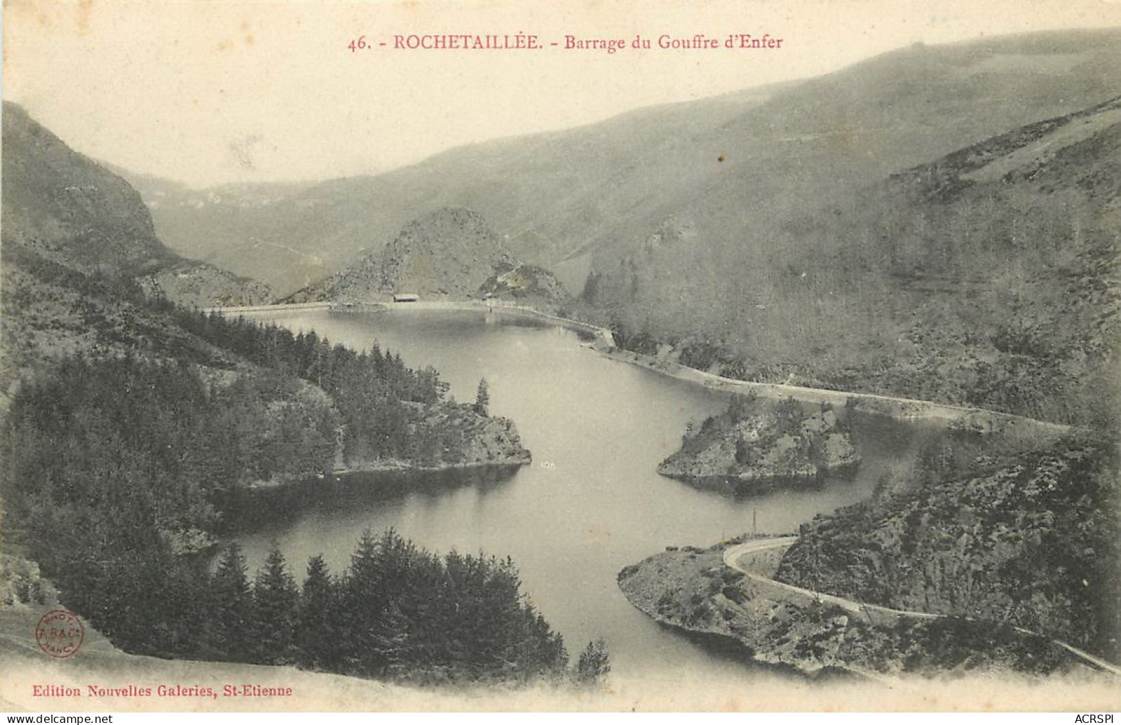 42 Loire  Rochetaillée Barrage Du Gouffre D'enfer     N° 25 \MN6037 - Rochetaillee