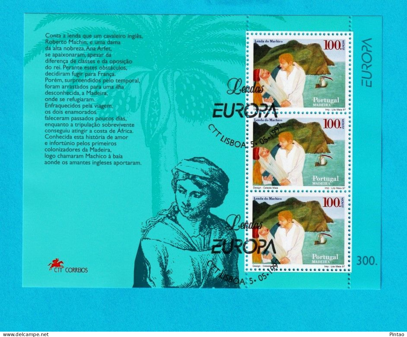 PTB1712- PORTUGAL (MADEIRA) 1998 Nº 197 (selos 2488)- CTO (EUROPA CEPT) - Blokken & Velletjes