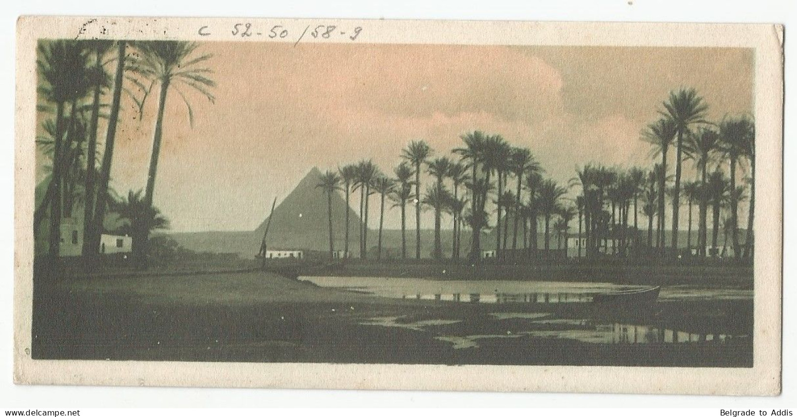Egypt Postcard Heliopolis Sent To Belgium With Cancel Fabre Line Cruises S/S Providence 1935 Paquebot - Covers & Documents