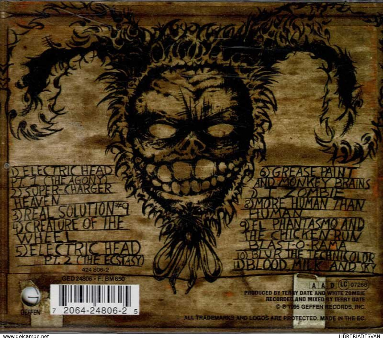 White Zombie - Astro-Creep: 2000 (Songs Of Love, Destruction And Other Synthetic Delusions Of The Electric Head). CD - Rock