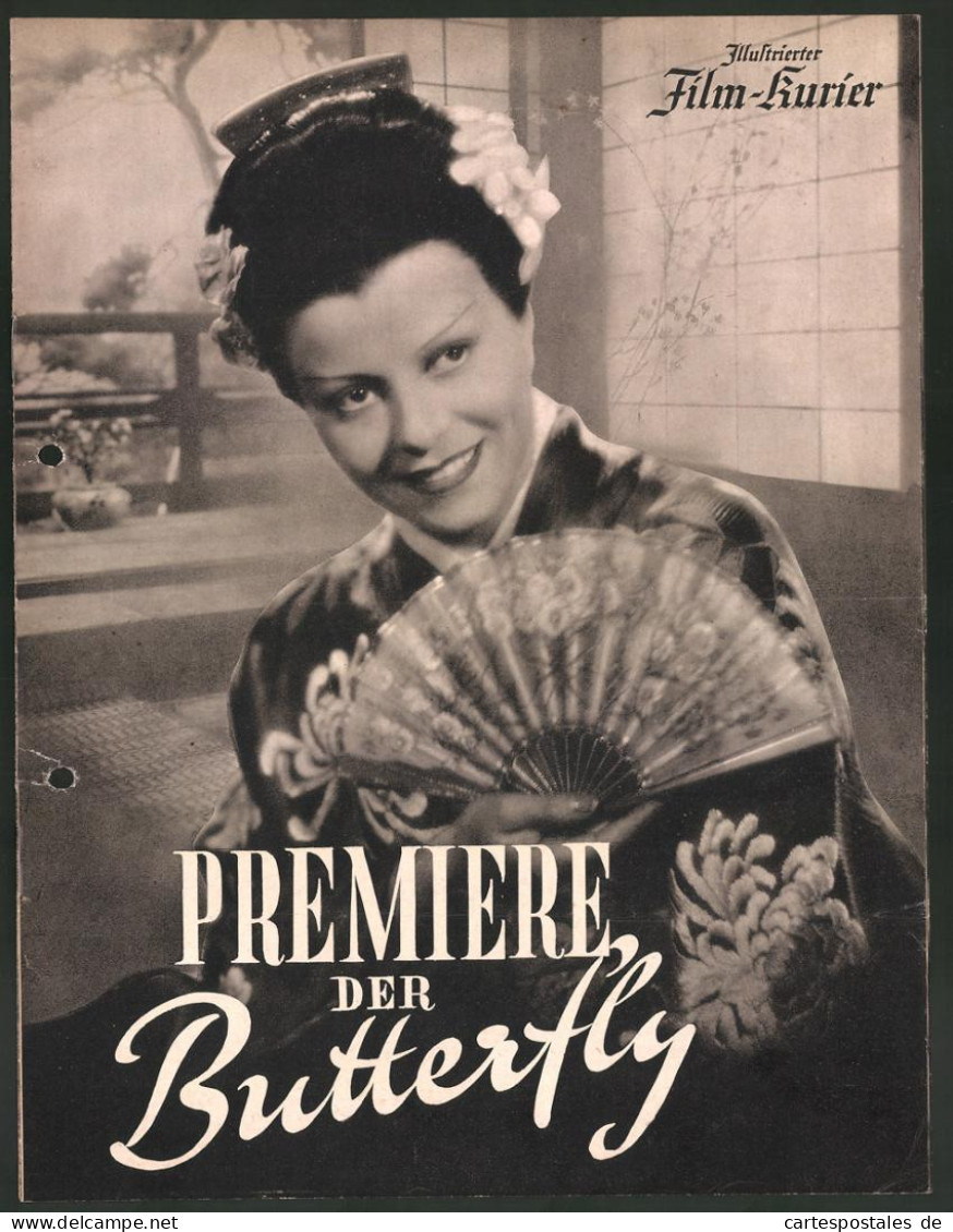 Filmprogramm IFK Nr.3011, Premiere Der Butterfly, Maria Cebotari, Lucie Englisch, Regie Carmine Gallone  - Magazines