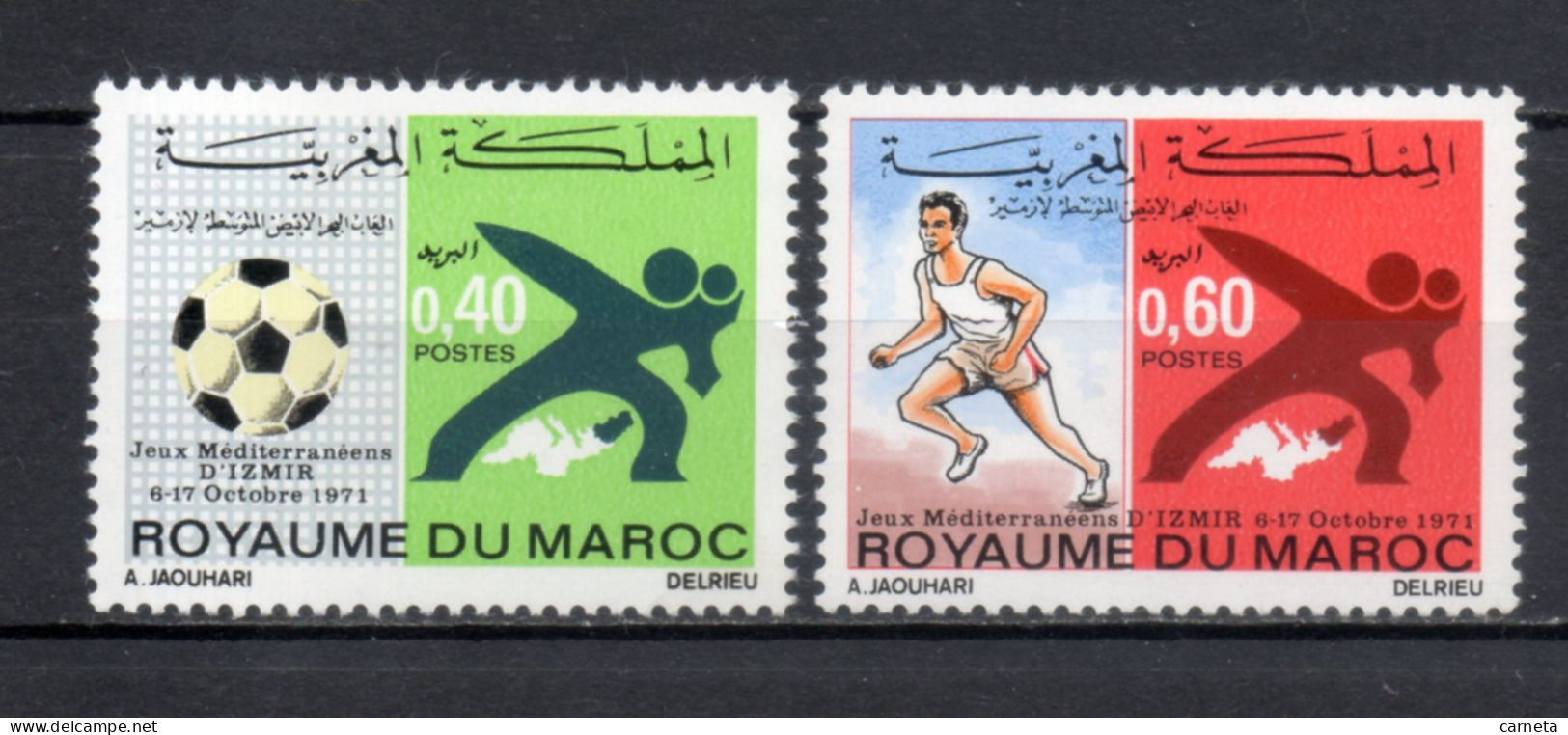 MAROC N°  625 + 626    NEUFS SANS CHARNIERE  COTE 2.00€  FOOTBALL JEUX SPORT - Marokko (1956-...)