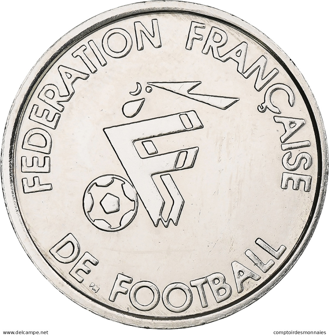 France, Jeton, Equipe De France De Football, Diomède, Attaquant, 1998, Nickel - Andere & Zonder Classificatie