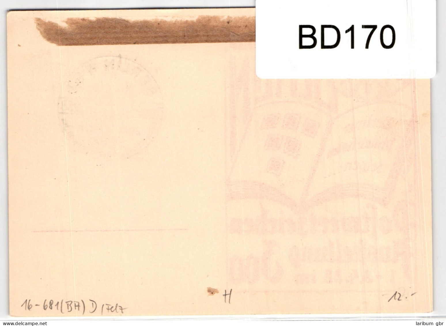 Deutsches Reich PP142/C28-04 Als Ganzsache Berlin #BD170 - Other & Unclassified