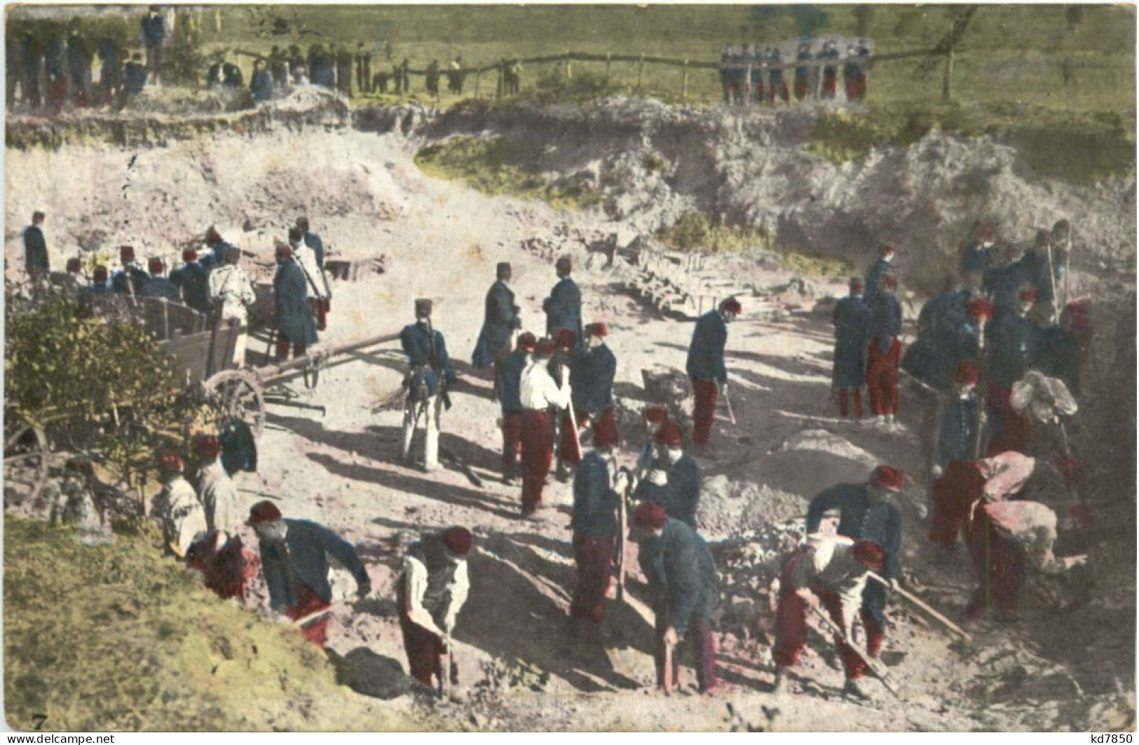 Gefangene Franzosen Bei Der Arbeit - Feldpost - War 1914-18