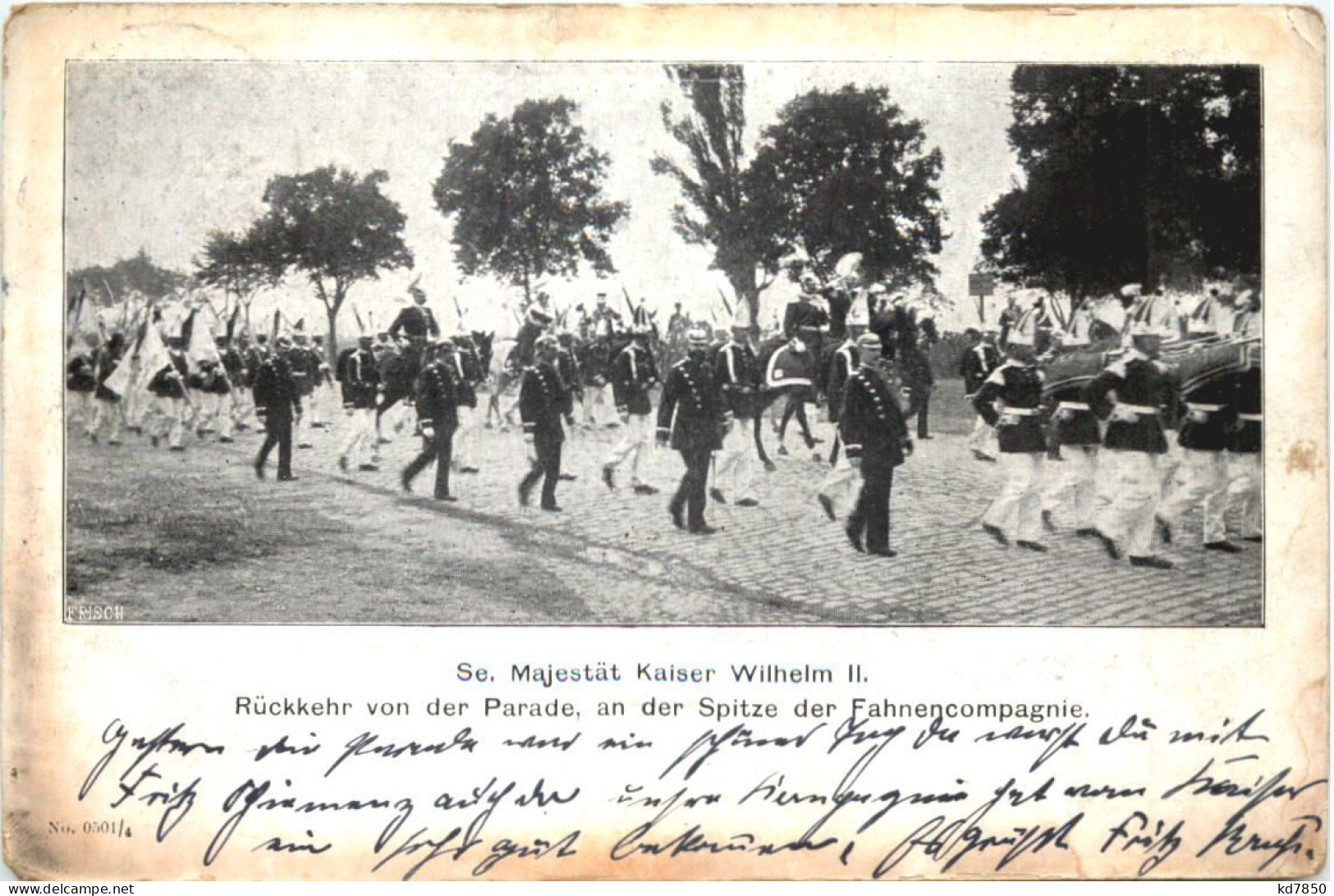 Kaiser Wilhelm II - Rückkehr Von Der Parade - Familles Royales