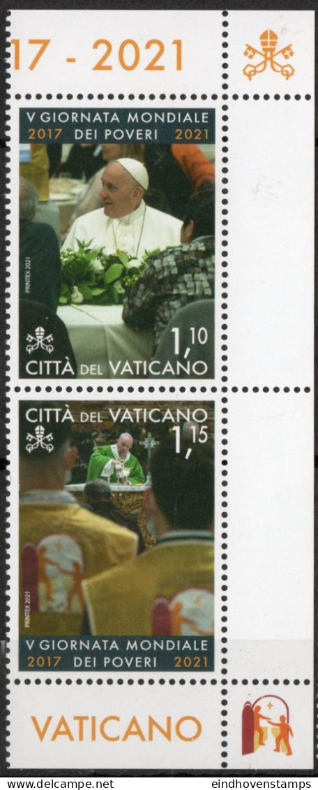 Vatican 2021 Papal Visits 2 Values MNH - Unused Stamps