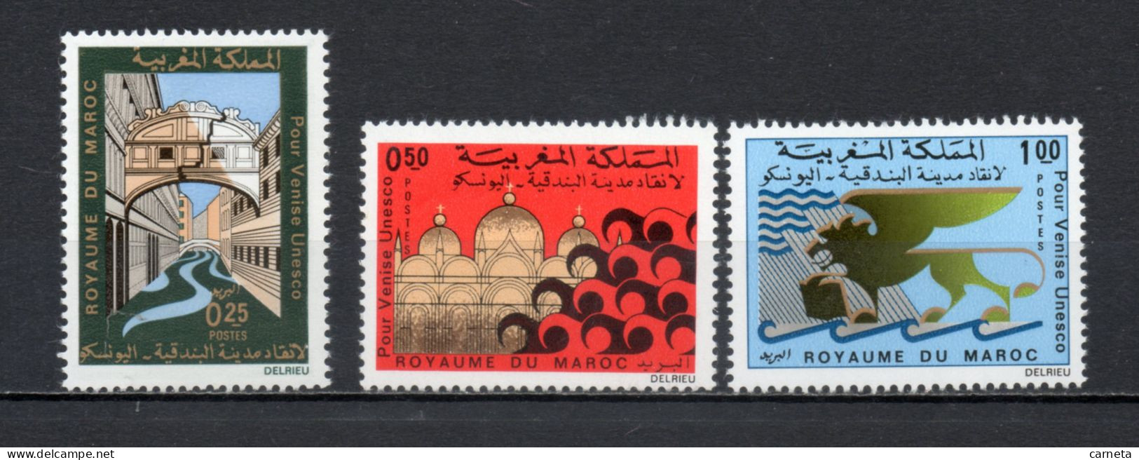 MAROC N°  631 à 633    NEUFS SANS CHARNIERE  COTE 2.30€    UNESCO VENISE - Morocco (1956-...)