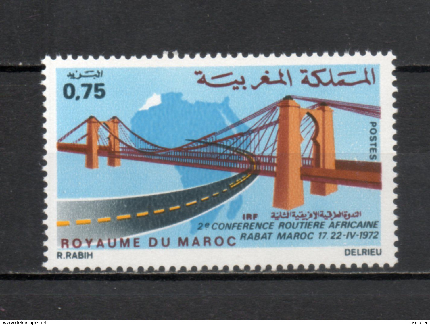 MAROC N°  635   NEUF SANS CHARNIERE  COTE  1.00€    PONT ROUTE - Marruecos (1956-...)