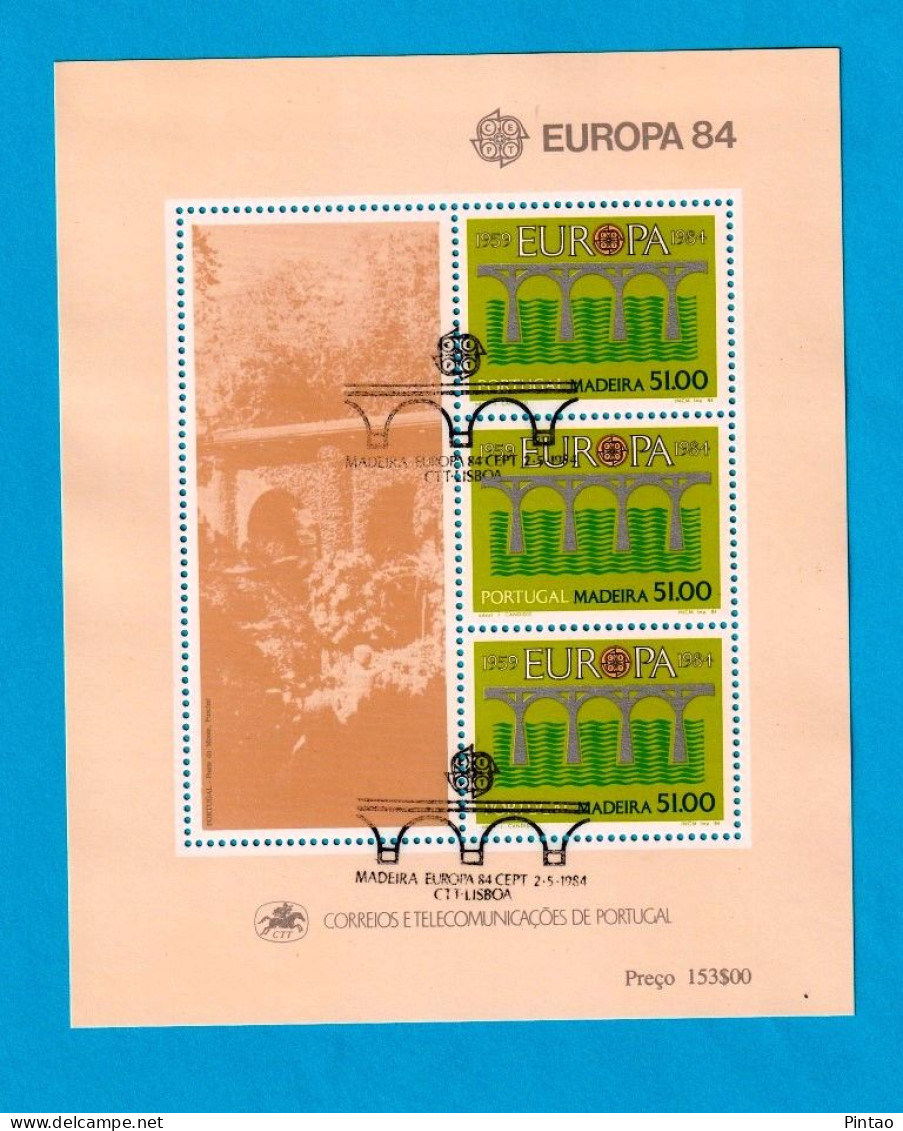 PTB1724- PORTUGAL (MADEIRA) 1984 Nº 66 (selos 1658)- CTO (EUROPA CEPT) - Hojas Bloque