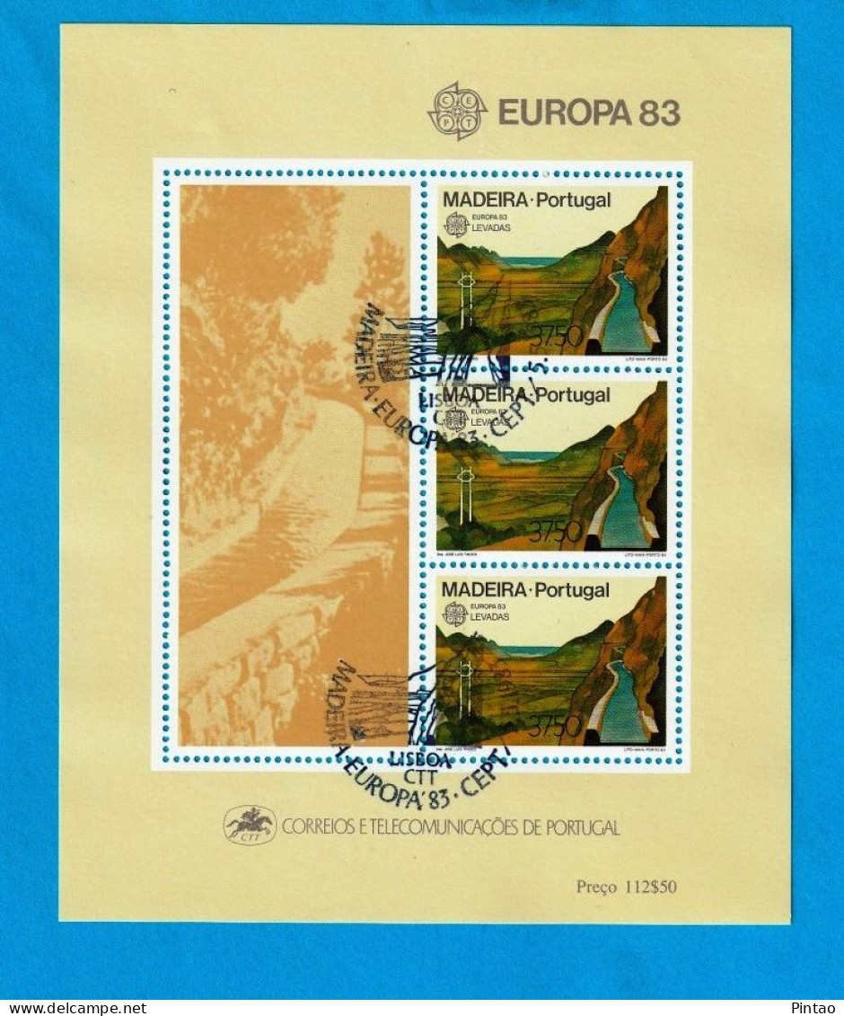 PTB1725- PORTUGAL (MADEIRA) 1983 Nº 57 (selos 1616)- CTO (EUROPA CEPT) - Blocs-feuillets