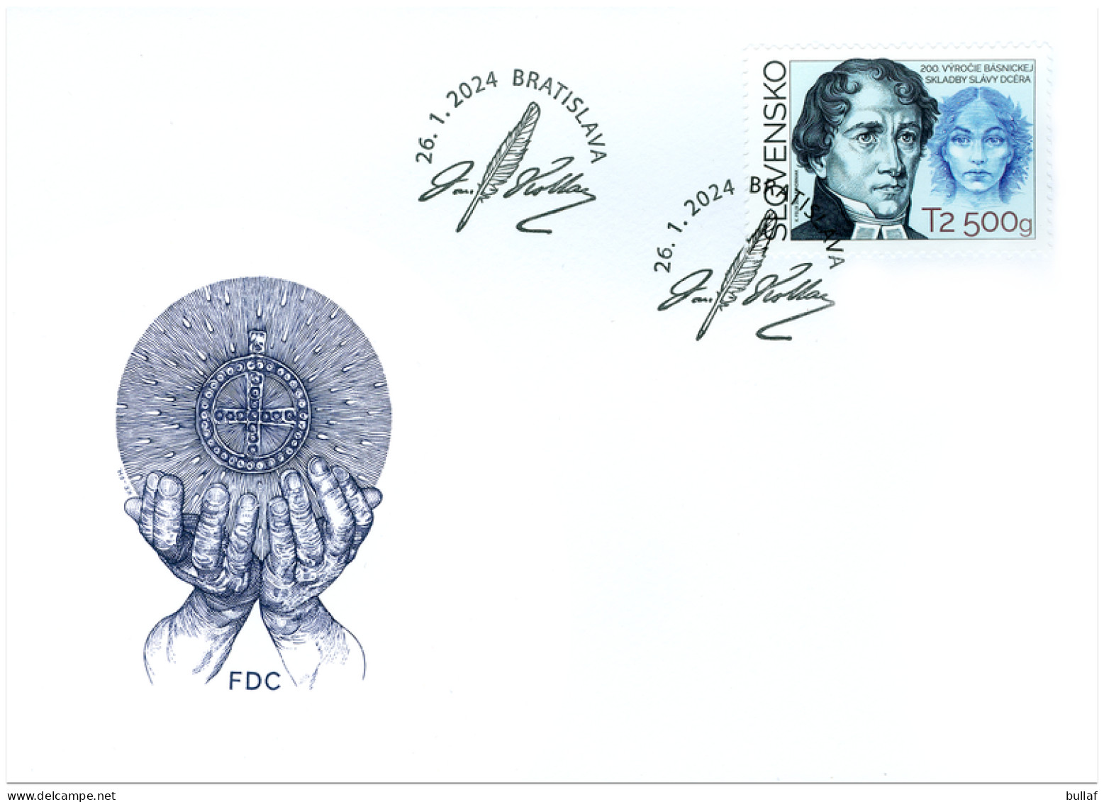 SLOVAKIA 2024 - The 200th Anniversary Of The Publication Of The Poem: Daughter Of Slavia - FDC