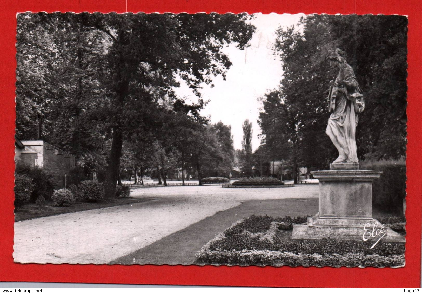 (RECTO / VERSO) PESSAC - N° 5372 - L' ENTREE DE SON MAGNIFIQUE PARC EN 1958 - BELLE FLAMME - FORMAT CPA - Pessac