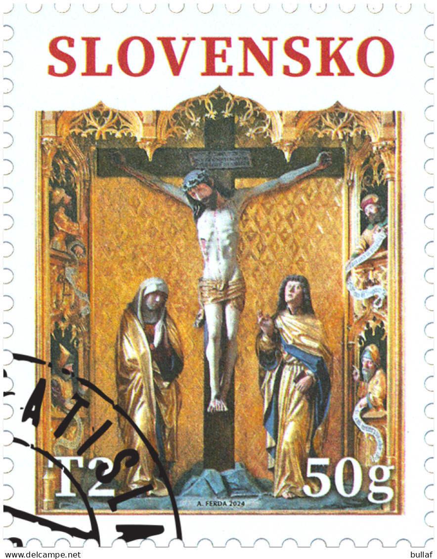 SLOVAKIA 2024 - Easter 2024: The Internal Fixtures Of The Basilica Minor Of St. Giles, Bardejov - Used Stamps