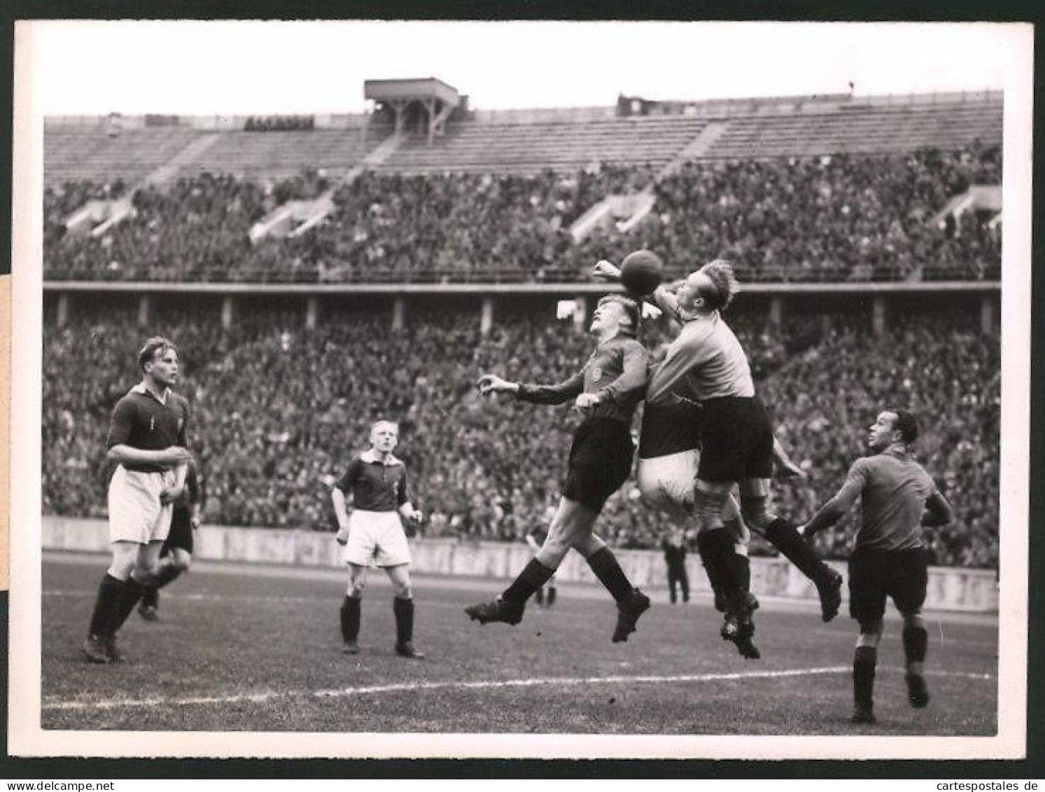 Fotografie Fussballspiel Dresdner SC : Tennis Borussia Im Berliner Olympia Stadion 1941  - Deportes