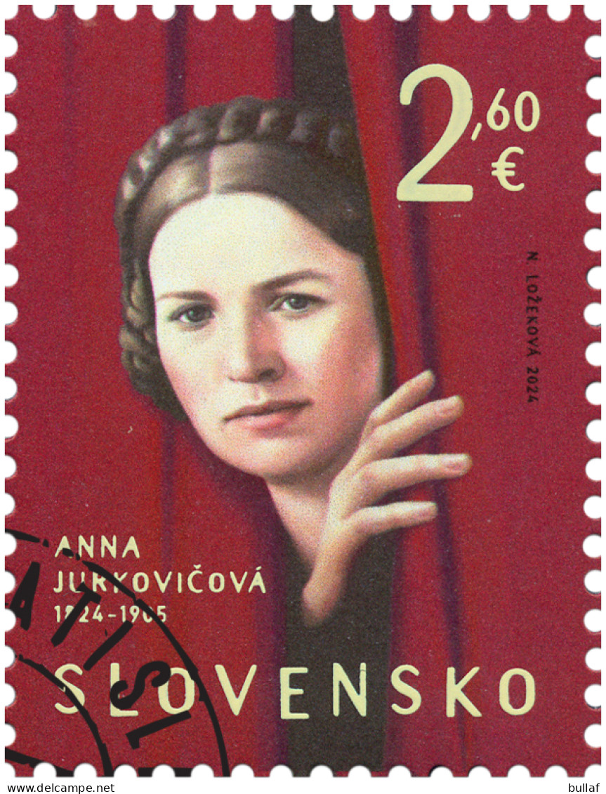 SLOVAKIA 2024 - Personalities: Anna Jurkovičová (1824 –1905) - Oblitérés