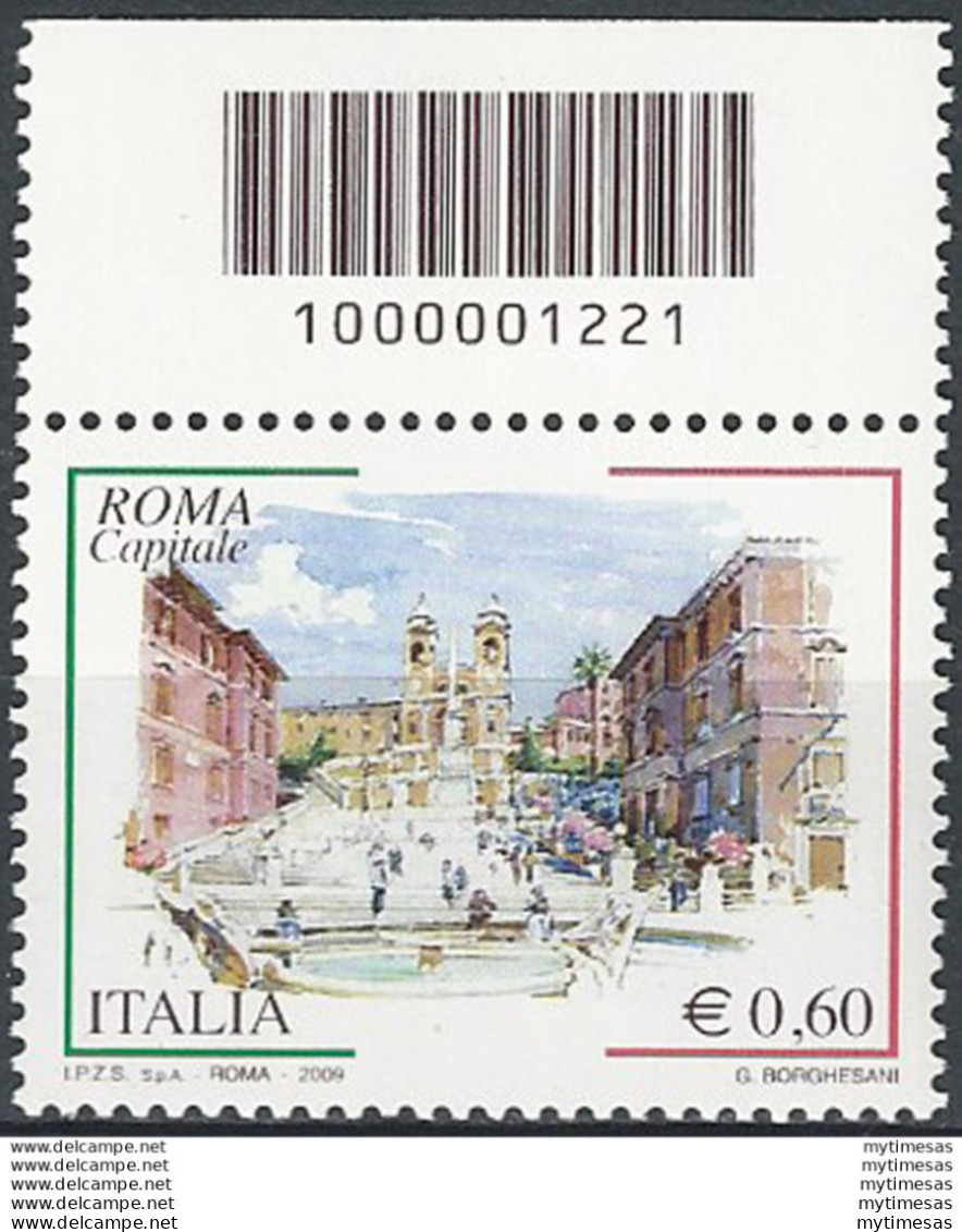 2009 Italia Roma Capitale Codice A Barre MNH Unif. 3131cb - Altri & Non Classificati