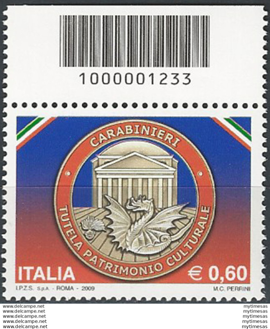 2009 Italia Corpo Dei Carabinieri Codice A Barre MNH Unif. 3135cb - Andere & Zonder Classificatie