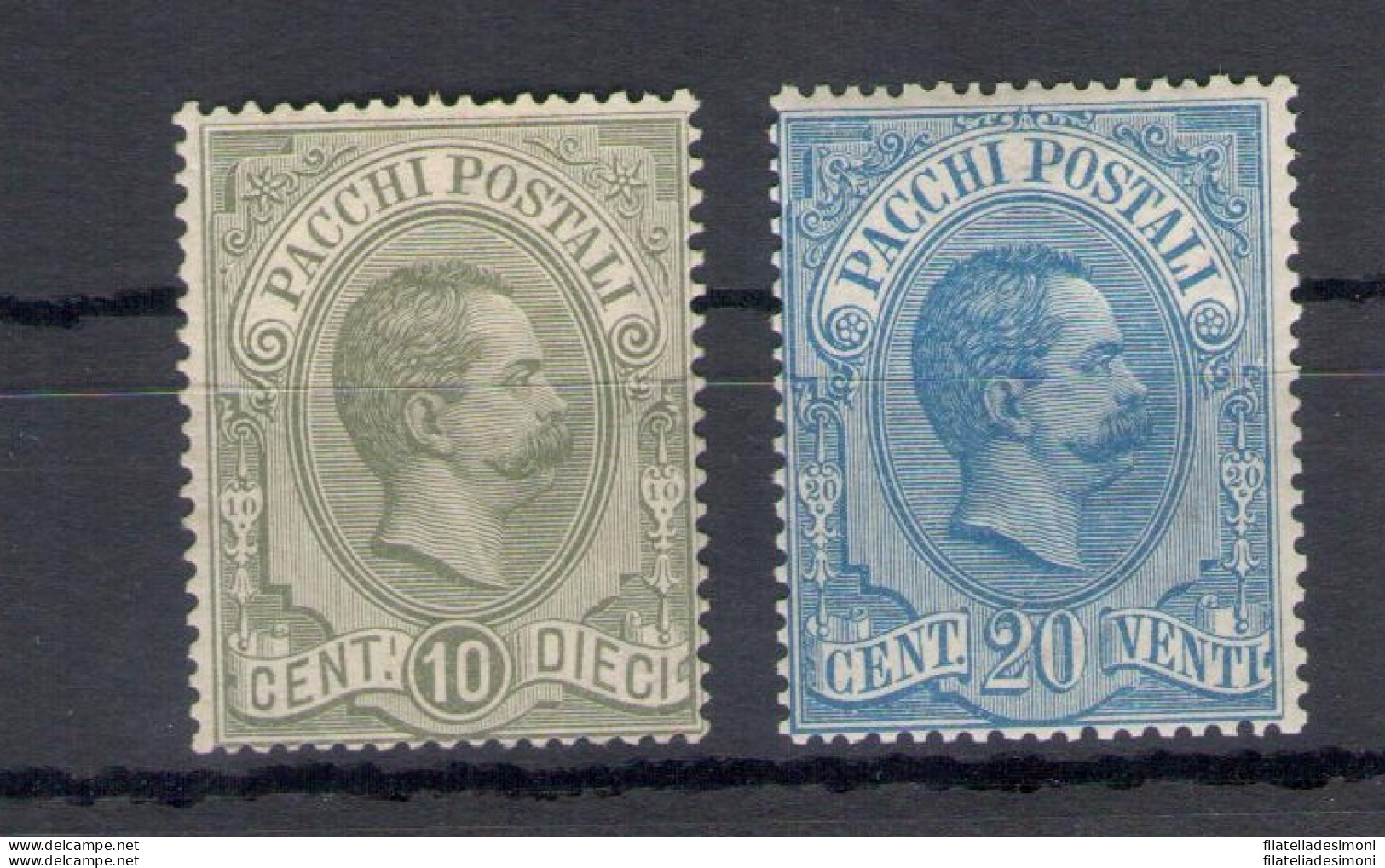 1884-86 Italia , Umberto I°, Pacchi Postali , Serie Completa 1/6 , 6 Valori , Effige Di Umberto I° , MNH** - Certifica - Other & Unclassified