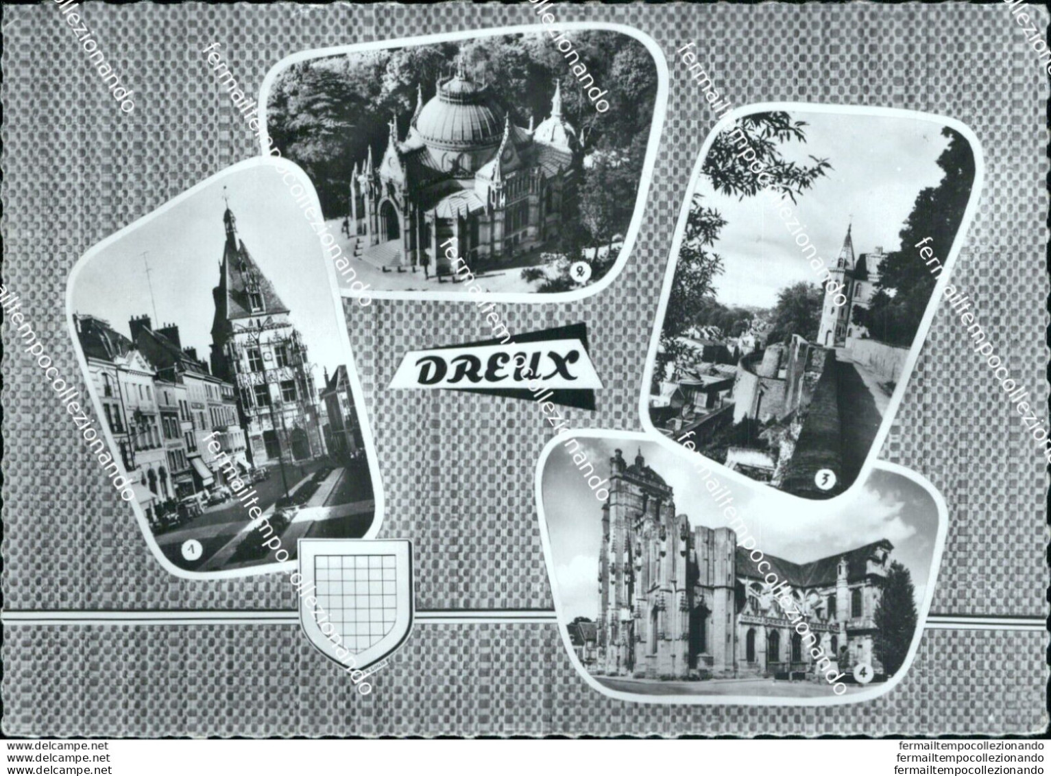 Br57 Cartolina Dreux Francia - Autres & Non Classés