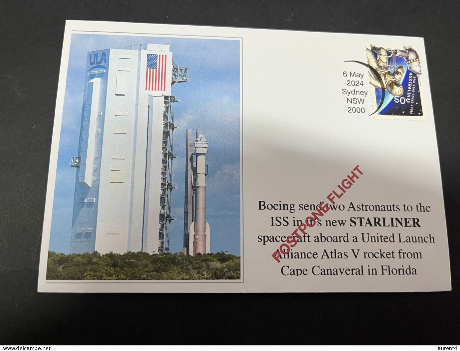 9-5-2024 (4 Z 32)  USA - Starliner Boeing 2 Astraunauts Flight To ISS Postponed (6-5-2024) - Other & Unclassified