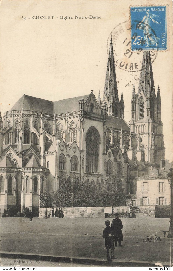 CPA Cholet-Eglise Notre Dame-34-Timbre         L2904 - Cholet