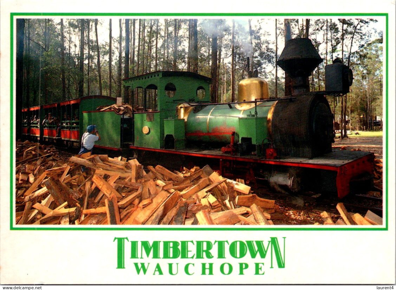 9-5-2024 (4 Z 33) Australia - Timbertown Steam Train In Wauchope - Trains