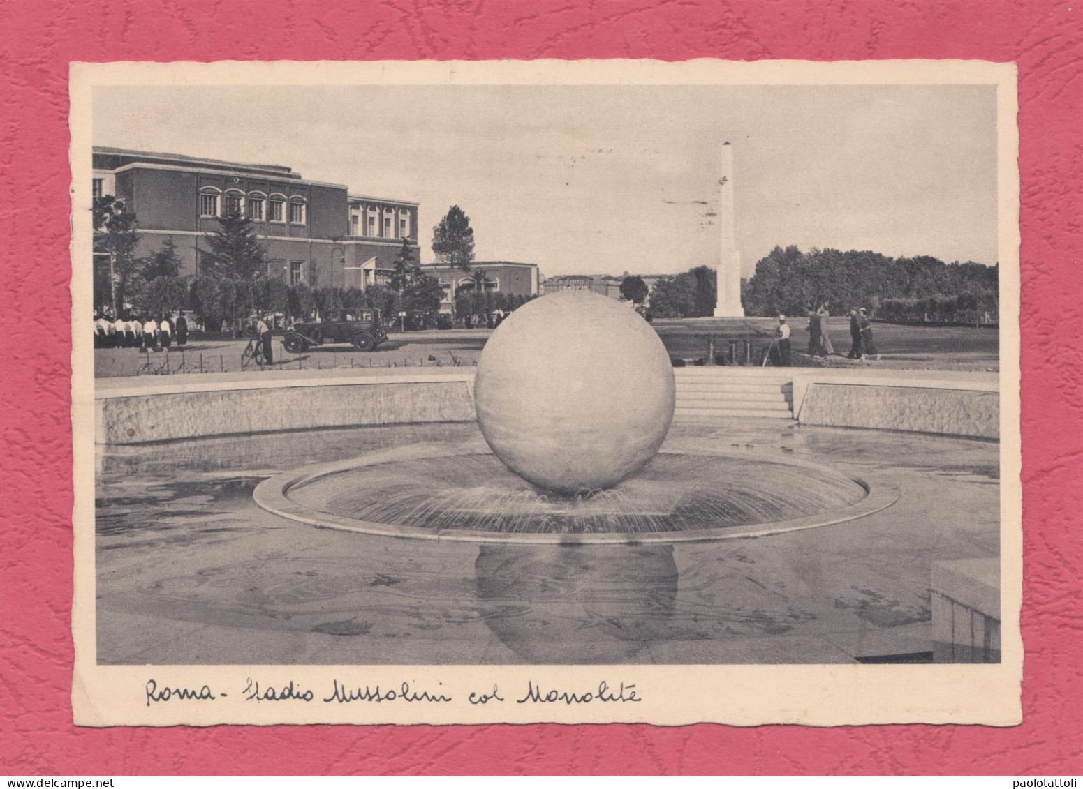 Roma,stadio Mussolini Col Monolite- Cart. Formato Standard, Verso Diviso, Ed. Capelli-Milano. - Other & Unclassified