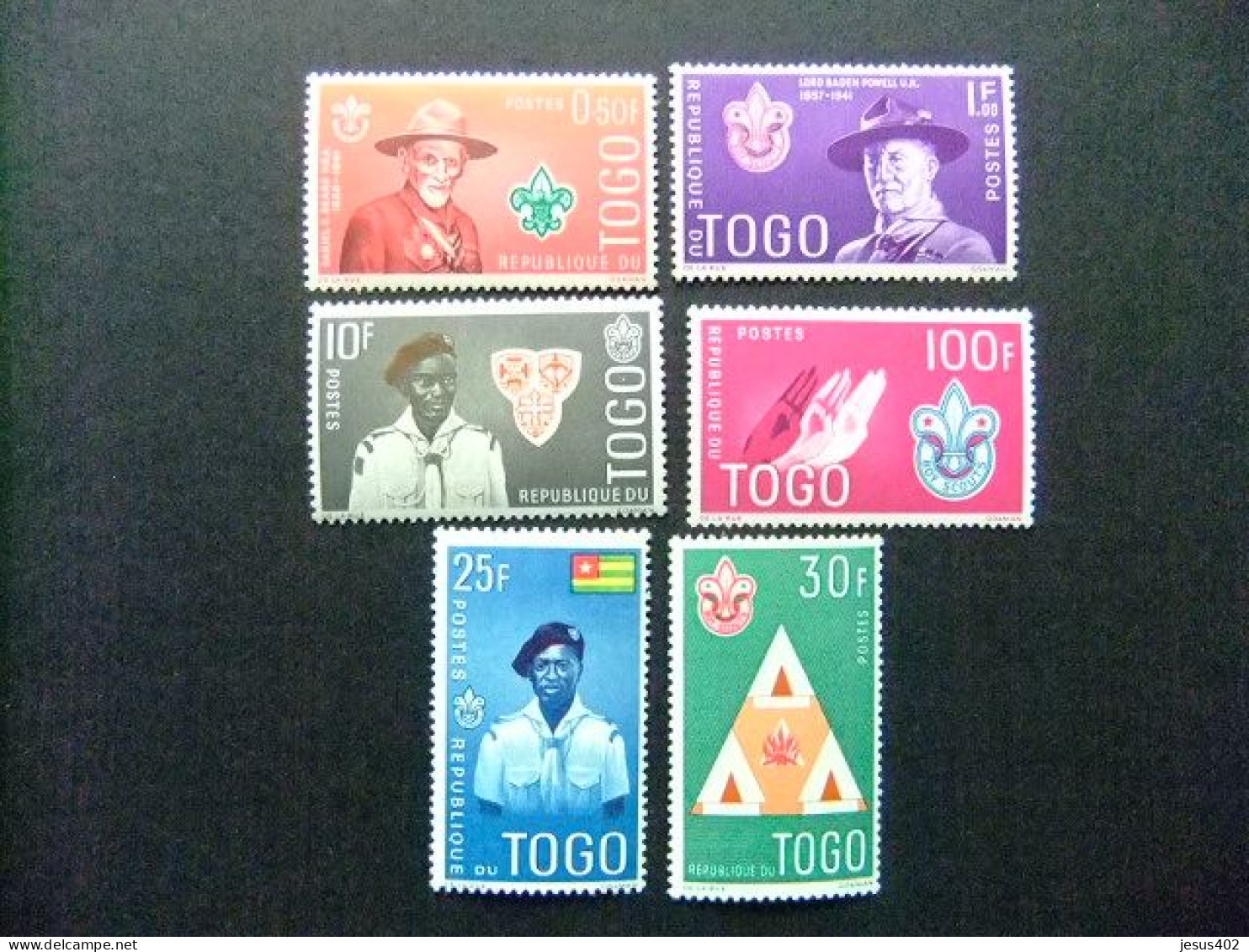 55 TOGO REPUBLIQUE TOGOLAISE 1961 / SCOUTISME MOVIMIENTO SCOUT / YVERT 334 / 39 ** MNH - Unused Stamps