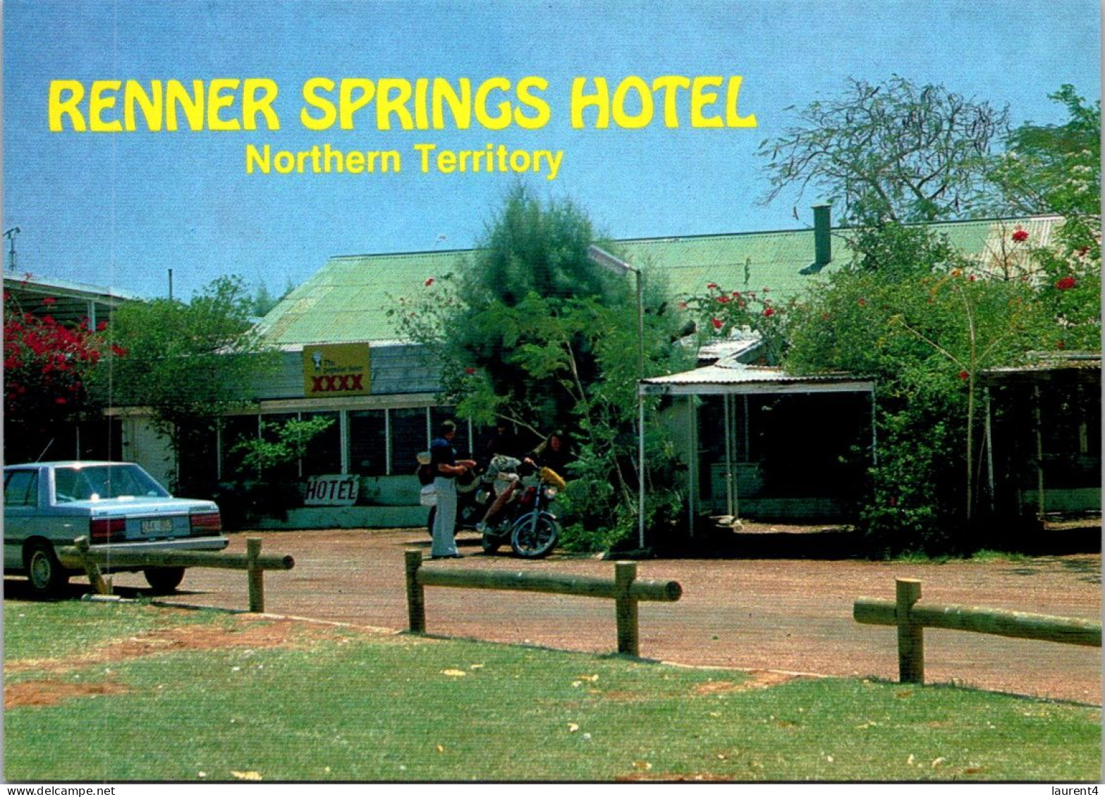 9-5-2024 (4 Z 33) Australia - NT - Renner Springs Hotel (with Motorbike) - Hotels & Gaststätten