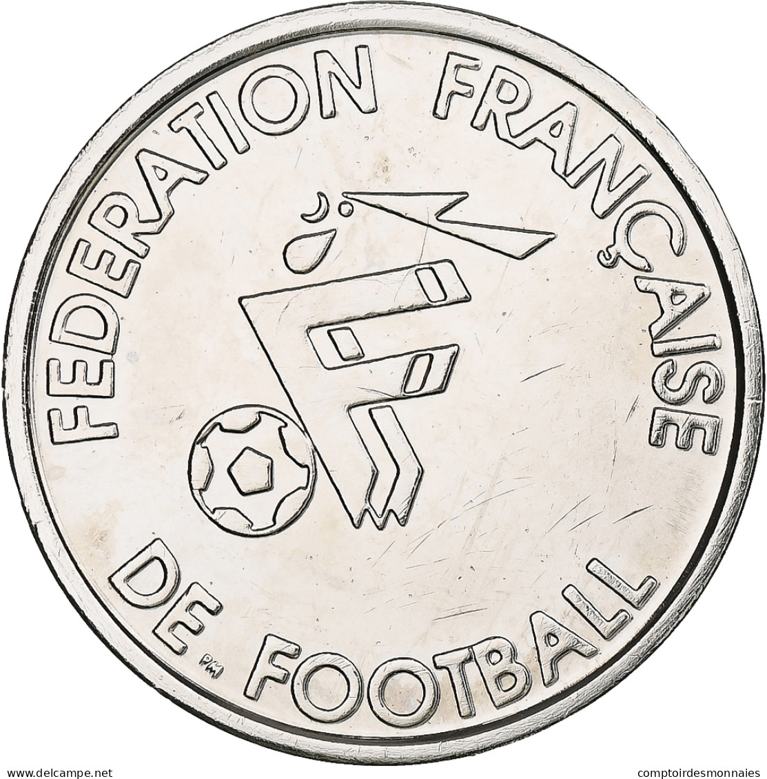 France, Jeton, Equipe De France De Football,Guivarc'h, Attaquant, 1998, Nickel - Other & Unclassified