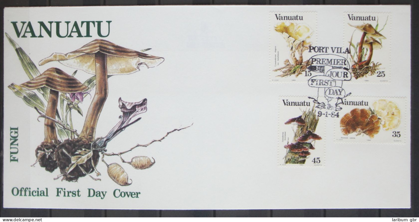 Vanuatu 670-673 Gestempelt Als FDC / Pilze #GG291 - Vanuatu (1980-...)
