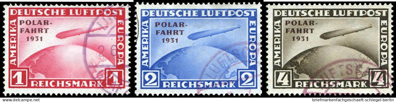 Deutsches Reich, 1931, 456-458, Gestempelt, Briefstück - Autres & Non Classés