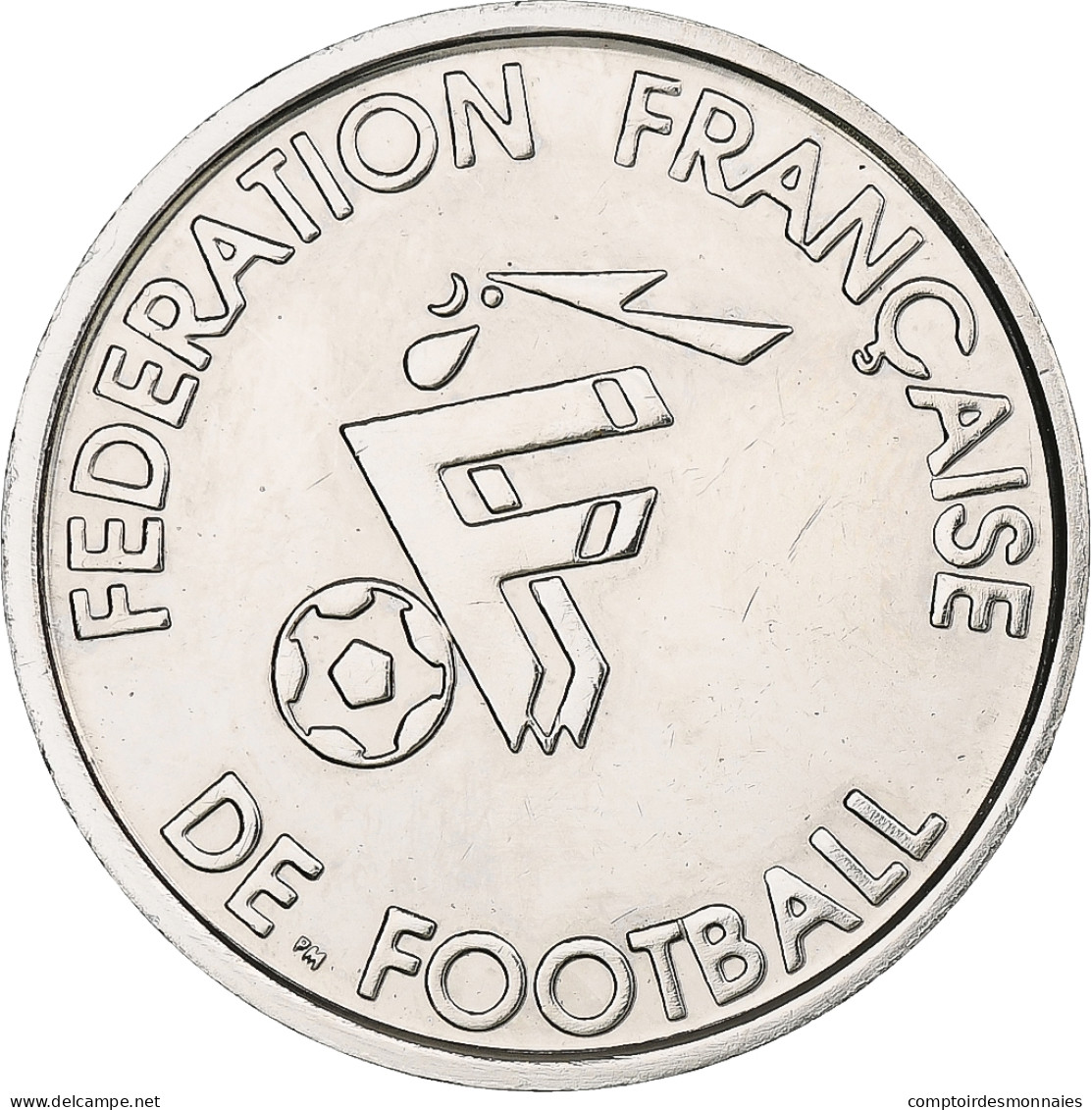 France, Jeton, Equipe De France De Football, Blanc, Défenseur, 1998, Nickel - Andere & Zonder Classificatie