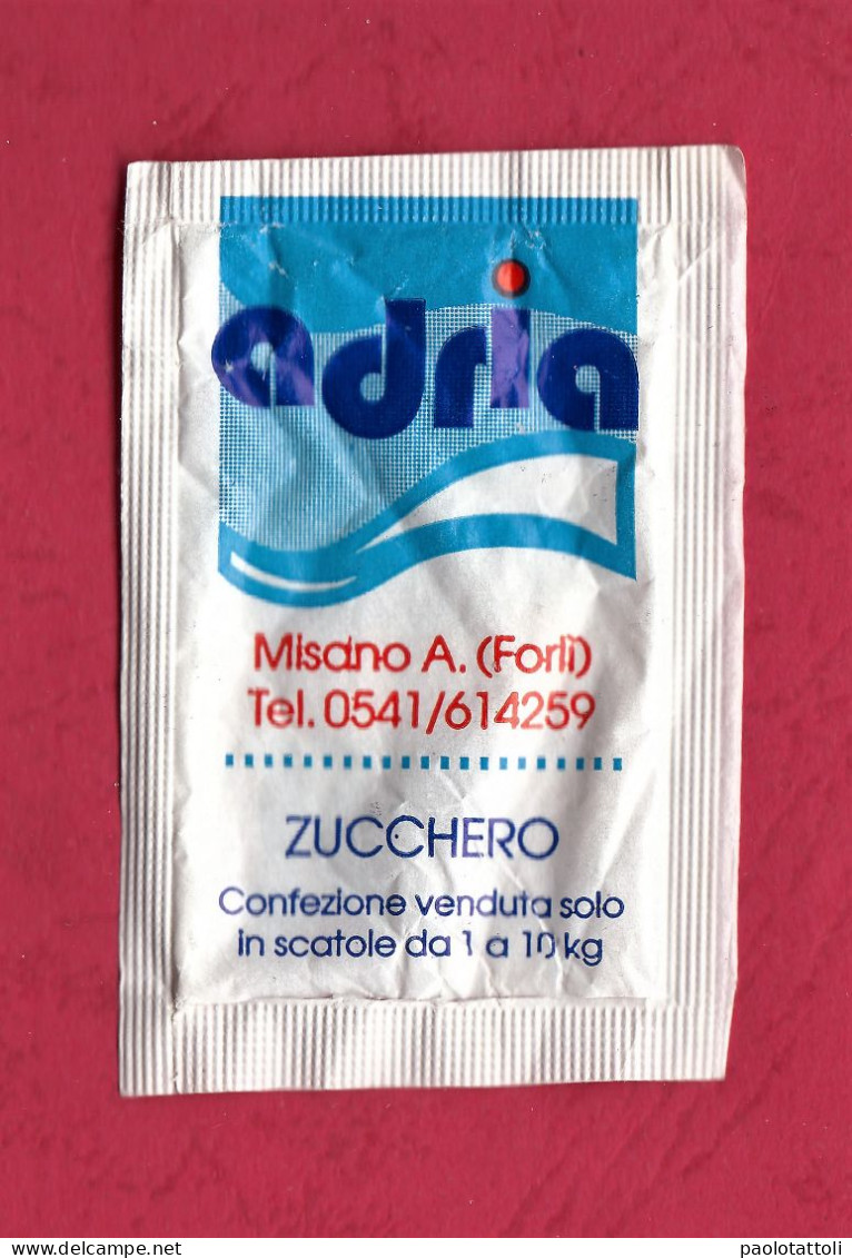 Empty Sugar Bag. Bustina Vuota Di Zucchero- Adria, Misano Adriatico-Forlì. Veliero Mercantile 1800. - Sugars