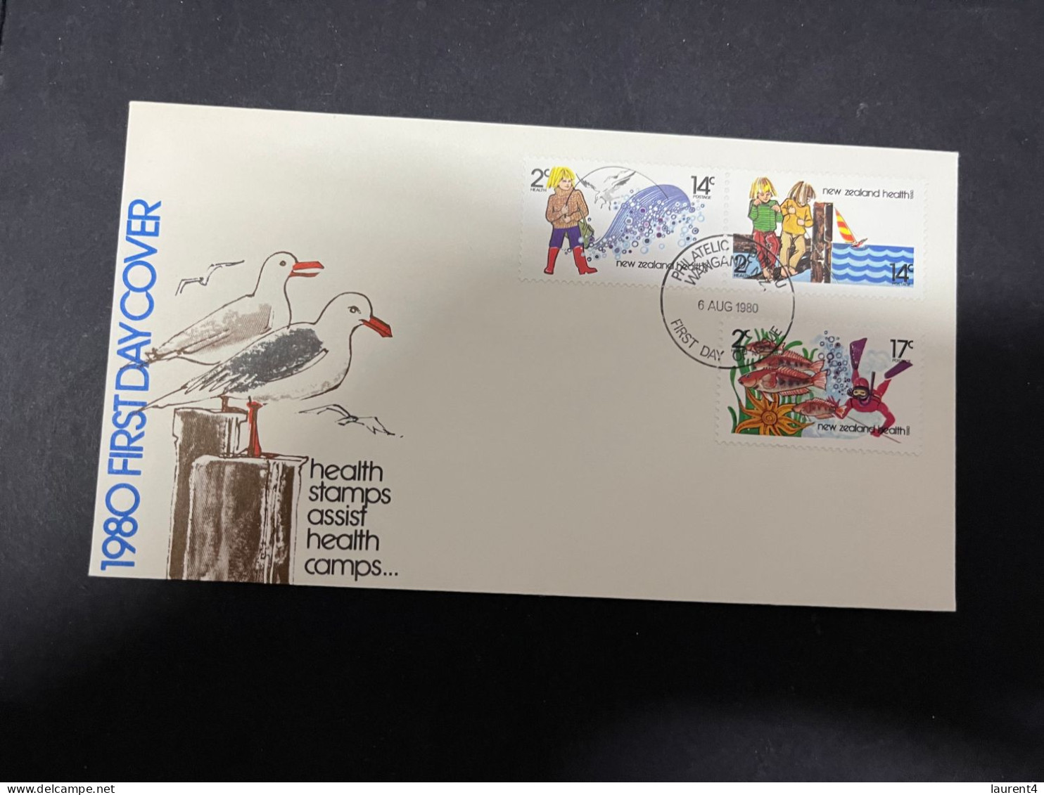 9-5-2024 (4 Z 34) New Zealand FDC - 1980 - Health Camp - FDC
